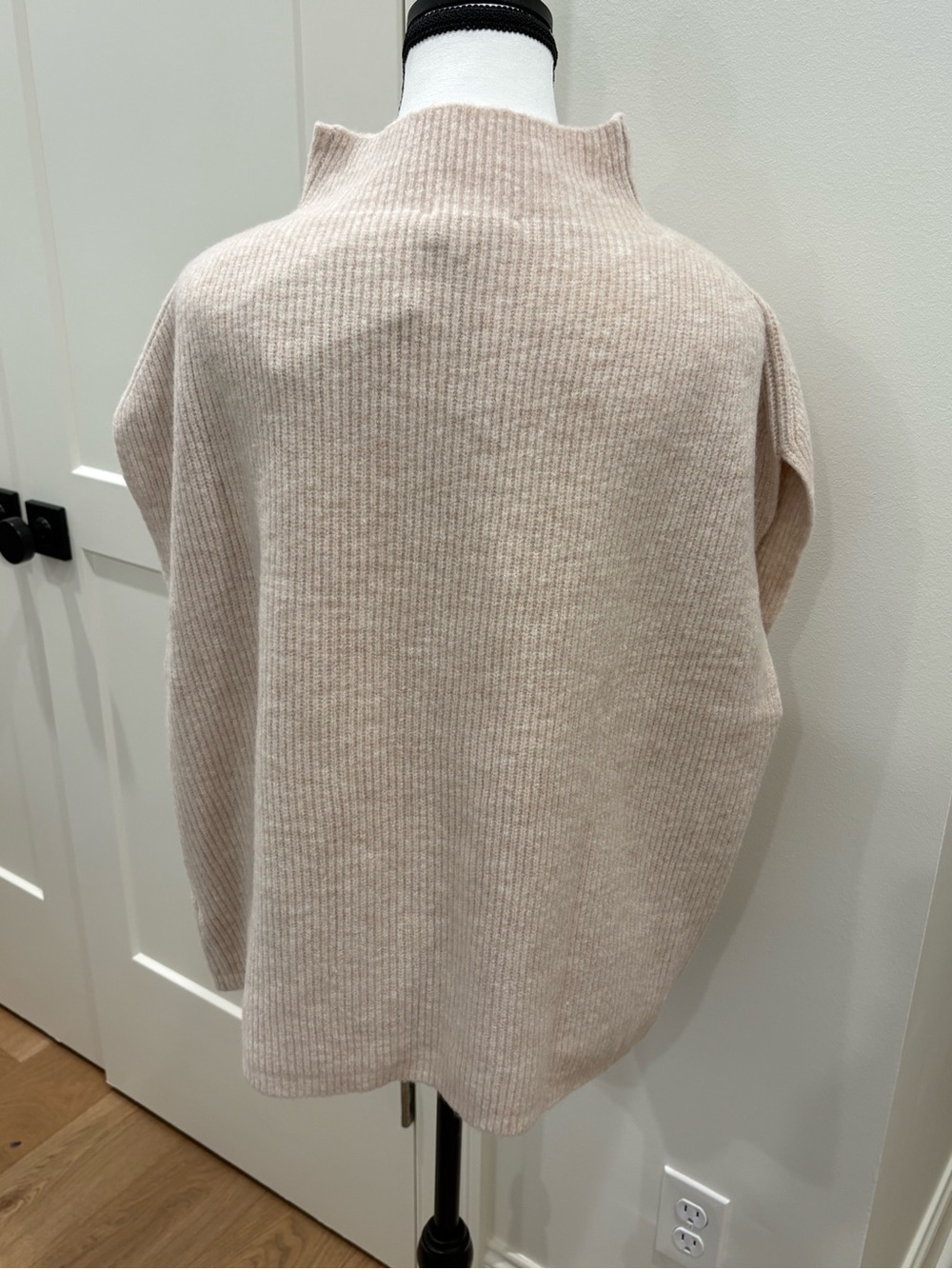 THML Tan Ribbed Mock Turtle Neck Sweater - Picture 3 of 10
